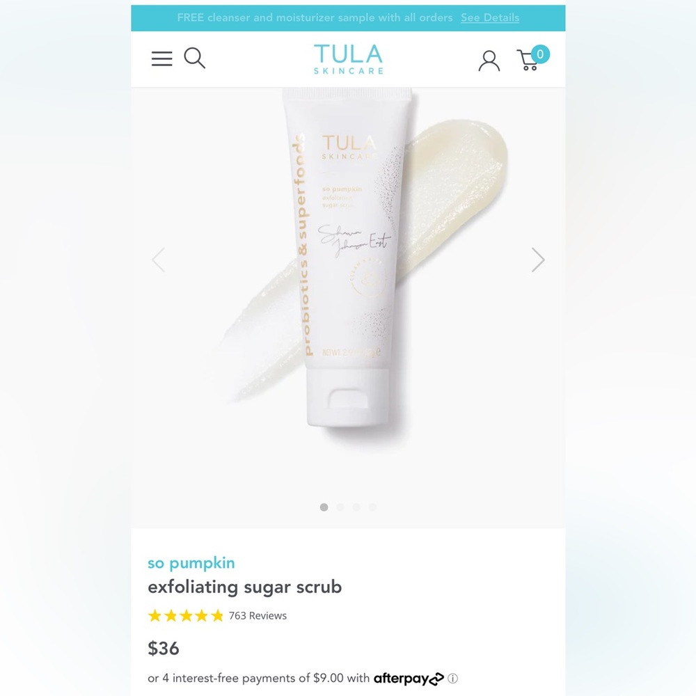 Tula So Pumpkin Exfoliating Sugar Scrub
